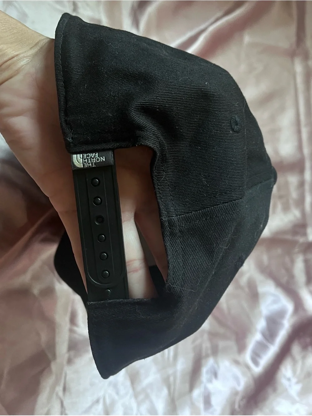 The North Face Black Baseball Cap with White Logo